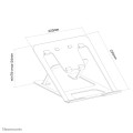 Podstawka pod laptop Neomounts NSLS085BLACK from 11" up to 17" max 5 kg Szara - 1886108