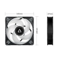 WENTYYLATOR ARCTIC P14 PWM PST A-RGB (BLACK) - 1505413