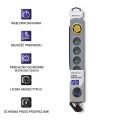 Listwa zasilająca antyprzepięciowa Qoltec Quick Switch | 6 gniazd | 1,8m | szara - 1385766