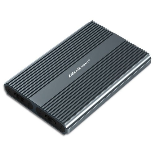Obudowa/kieszeń Qoltec na dysk M.2 SSD | SATA | NVMe | USB-C | DUAL 2 x 2TB - 1886907