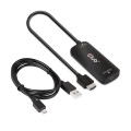 Adapter Club3D CAC-1336 HDMI™+ Micro USB to USB Type-C 4K120Hz or 8K30Hz M/F Active Adapter - 1305511