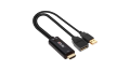 Adapter Club3D CAC-1336 HDMI™+ Micro USB to USB Type-C 4K120Hz or 8K30Hz M/F Active Adapter - 1037817