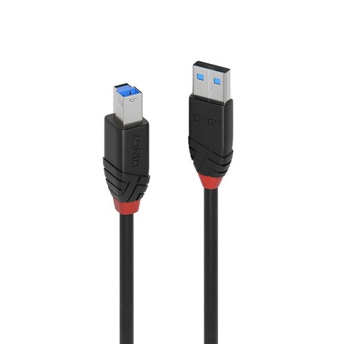 Kabel drukarkowy USB LINDY 3.0 A/M - USB B/M, Active Cable Slim 10m Czarny - 1889158