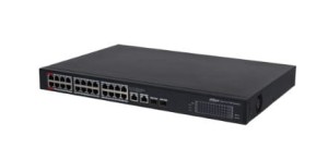 Switch niezarządzalny Dahua PFS3226-24ET-240 24x10/100 PoE, 2xRJ45 10/100/1000Mbps / SFP 1000 Mbps Combo
