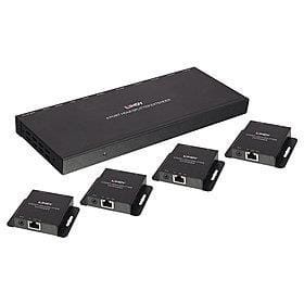 Extender / splitter HDMI LINDY 4-portowy 4K30 IR Loop Out Cat.6 70m - 1890415