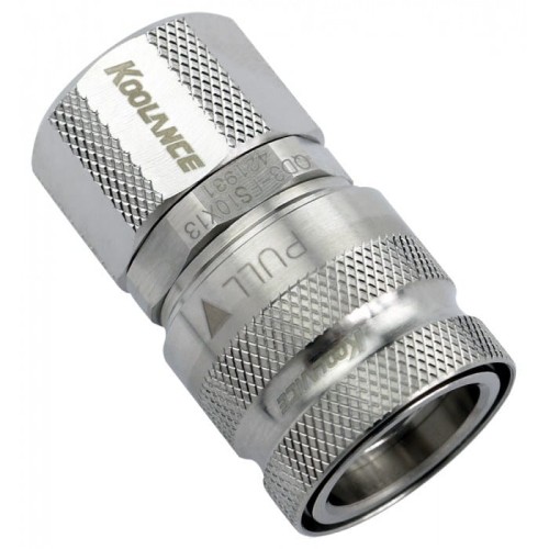 Koolance QD3 Quick Release Straight Female na 13/10mm - niekapek, srebrny - 1885378
