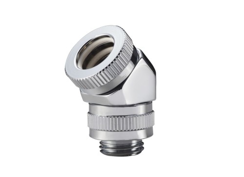 Złączka obrotowa PHANTEKS M-F 45 stopni, G1/4 - chrom, obrotowa - 1885420