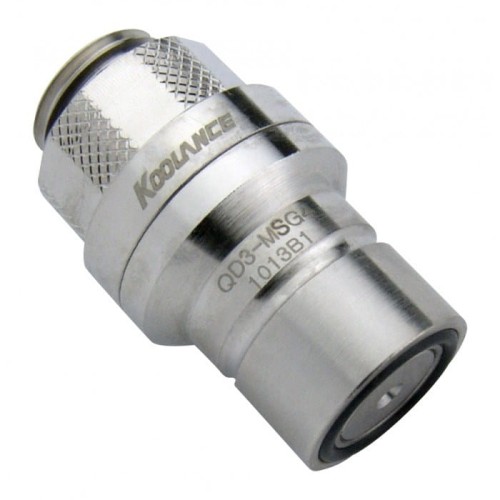 Koolance QD3 Quick Release Straight Male na G1/4 Inch Male - niekapek, srebrny - 1885441