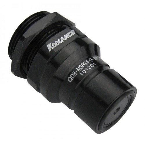 Koolance QD3 Quick Release z przegrodą prostą męską G1/4 Inch IG - niekapek, czarny - 1885453