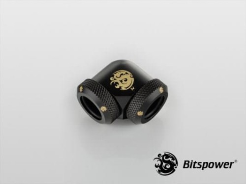 Bitspower Multi-Link Adapter 90 stopni 12 mm OD do 12 mm OD Hardtube - sadza - 1885540