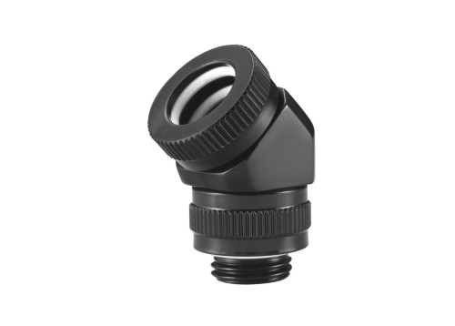 PHANTEKS Obrotowa Twarda Złączka Rurowa 12mm 45 Stopni G1/4 - czarna, obrotowa - 1885545