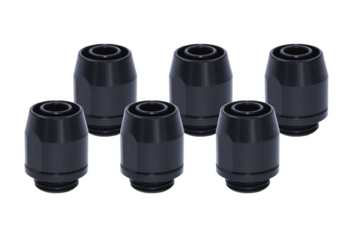 Alphacool TPV Metal 12.7/7.6mm Przykręcany Uszczelniający G1/4, 6-pak - czarny - 1885646