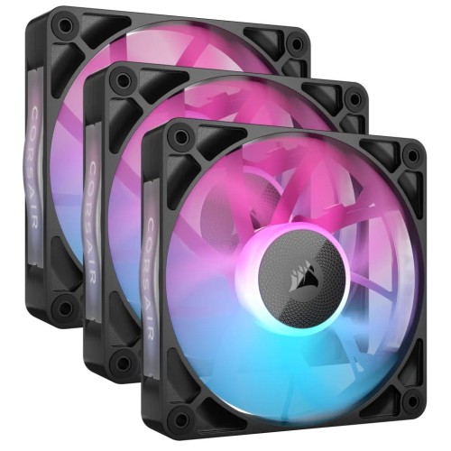 Corsair iCUE LINK RX120 RGB Series, 3-pak wentylatorów PWM - 120 mm, czarny - 1886300