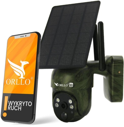 Kamera IP Orllo Bezprzewodowa 4G LTE Obrotowa z Panelem Solarnym ORLLO TZ1 MORO - 1886778