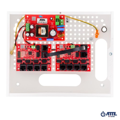 Zestaw do 9 kamer IP switch PoE 9P+1UP ATTE IP-9-11-E - 1886855