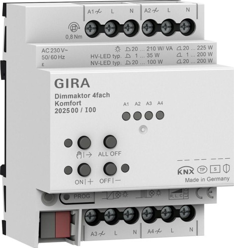 GIRA aktor ściemniający 4x komfort KNX Secure ONE 202500 - 1888678