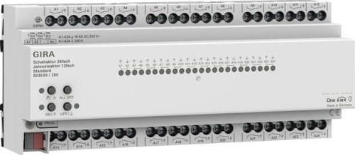 GIRA aktor przekaźnikowy/żaluzjowy 24x/12x 16 A standard KNX ONE 503000 - 1888687