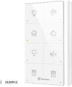 Panel dotykowy TOUCH PANEL 8B biały z ikonami Grenton