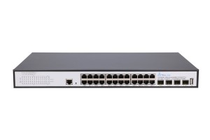 Extralink Hypnos Pro | Switch | 24x RJ45 1000Mb/s PoE, 4x SFP+, L3, zarządzalny, 450W