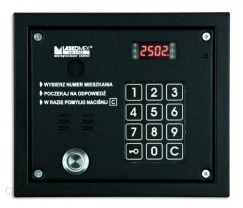 Laskomex CP-2503TP czarna Panel audio z czytnikiem kluczy "Dallas" - 1890062