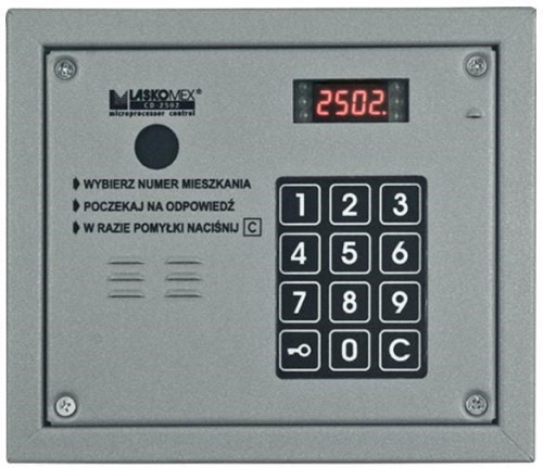 Laskomex CP-2503R srebrny Panel audio z czytnikiem kluczy RFID - 1890079