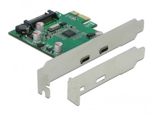 Karta Delock PCI Express x1-> 2x USB-C 5Gbps (F) - 1890317