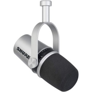 Shure | Mikrofon do podcastów | MV7-S | Srebro | Kg