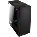 AEROCOOL AEROPGSRIFT-BK-RGB PC case ATX RIFT RGB USB 3.0 - 1x120mm BLACK FAN - Towar z uszkodzonym opakowaniem (P) - 1893400