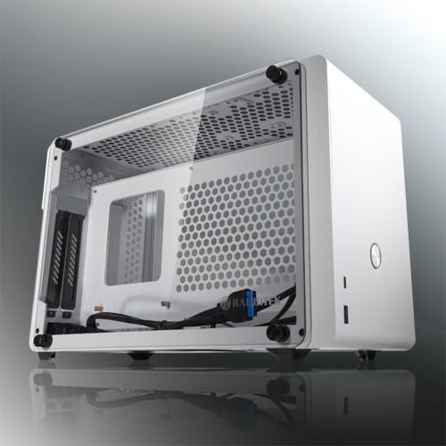 Raijintek Ophion Mini-ITX Gehäuse, Tempered Glass - weiß - 1893523