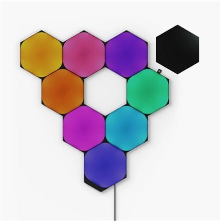 Zestaw startowy Nanoleaf Shapes Black Hexagons (9 paneli) Zestaw startowy Nanoleaf Shapes Black Hexagons (9 paneli) WiFi 42 W - 1894329