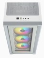 Obudowa Corsair iCUE 4000X RGB Mid-Tower ATX Tempered Glass White (CC-9011205-WW) - 1510771