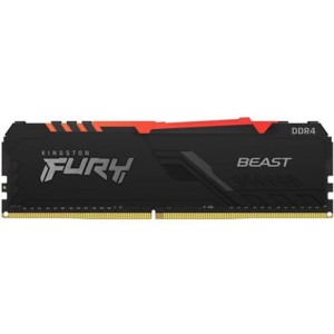 Pamięć DDR4 Kingston Fury Beast RGB 32GB (2x16GB) 3600MHz CL18 1,35V czarna