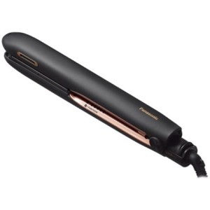 Prostownica do włosów Panasonic EH-PHS9KK825 Nanoe Ceramiczny system grzewczy, Temperatura (maks.) 230 °C, Funkcja jonowa, Liczba poziomów grzania 5, Czarny/Złoty