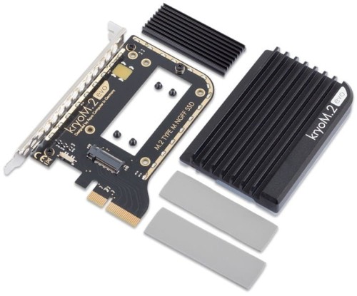 aqua computer kryoAdapter M.2 evo PCIe 3.0/4.0 x4 do dysku SSD M.2 NGFF PCIe - 1885638