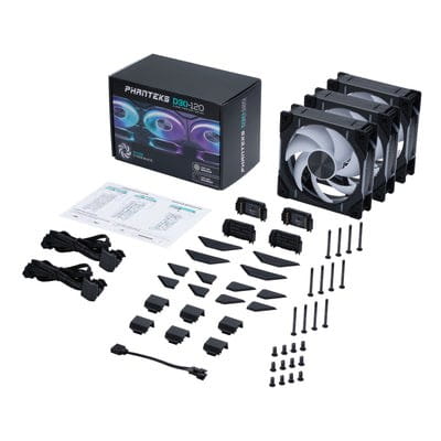 Wentylator PWM Phanteks D30 120mm, DRGB, Bla - 1886220