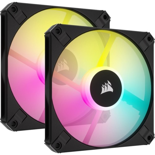 Corsair AF Slim Series RGB PWM Lüfter 2er Pack inkl. RGB-Controller - 120mm, schwarz - 1886271