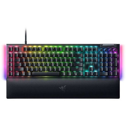 Mechaniczna klawiatura do gier Razer BlackWidow V4, zielony przełącznik, układ nordycki, przewodowy, czarny Razer - 1888001
