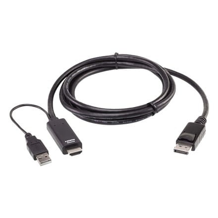 Aten 2L-7D02HDP True 4K 1.8M HDMI do DisplayPort Aten | Prawdziwy 4K 1,8 m HDMI do DisplayPort | 2L-7D02HDP | Miesiąc(e) gwarancji - 1889115
