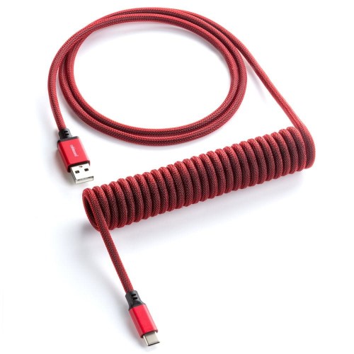 CableMod Classic Spiralny USB-C do USB Typu A, Republic Red - 150cm - 1889162