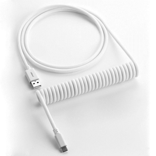 CableMod Classic Spiralny do Keyboardu USB-C na USB Typ A, Glacier White - 150cm - 1889164