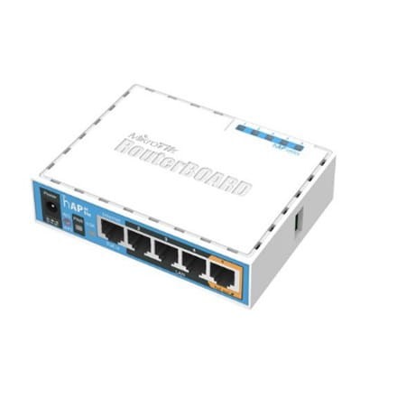 MikroTik RB952Ui-5ac2nD hAP ac lite 802.11ac 2.4/5.0 867 Mbit/s 10/100 Mbit/s Porty Ethernet LAN (RJ-45) 5 MU-MiMO Tak Wejście/wyjście PoE - 1889332