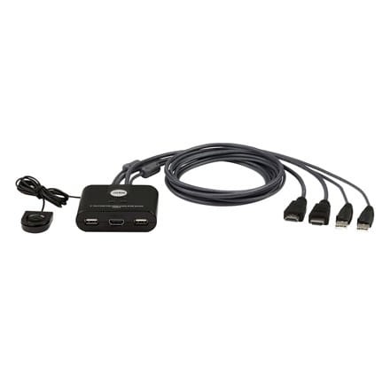 Aten 2-portowy USB FHD HDMI Przełącznik KVM CS22HF - 1889812