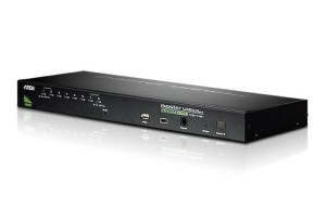 Aten 8-portowy przełącznik KVM PS/2-USB VGA z portem łańcuchowym i obsługą urządzeń peryferyjnych USB CS1708A gwarancja 24 miesiące
