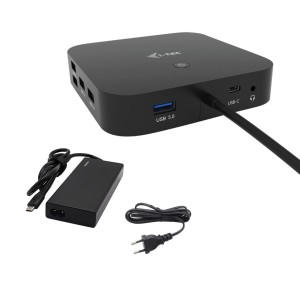 I-TEC USB-C Dual Display MST DS 1x DP 1x HDMI 1x GLAN 3x USB 3.0 2xUSB 2.0 1xUSB-C-Datei 1xAudio/Mic Jack 1x65W USB-C PD+Charger 77W