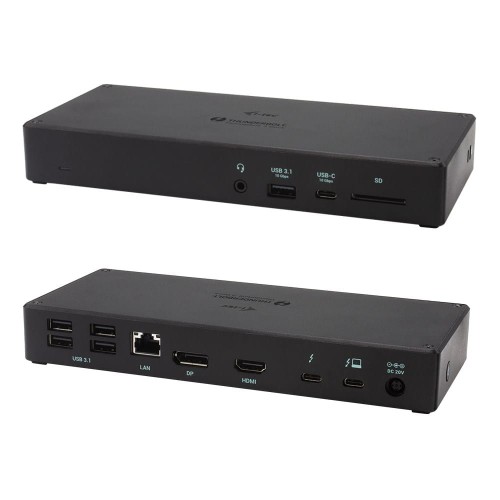 I-TEC Thunderbolt 3 Docking Station 1xDP 1xHDMI 1xTB3 1xGLAN 1xUSB-C 1xUSB 3.1 Gen2 4xUSB 3.0 1xSD Cardreader 1x Audio/Mic 96W PD - 1890721
