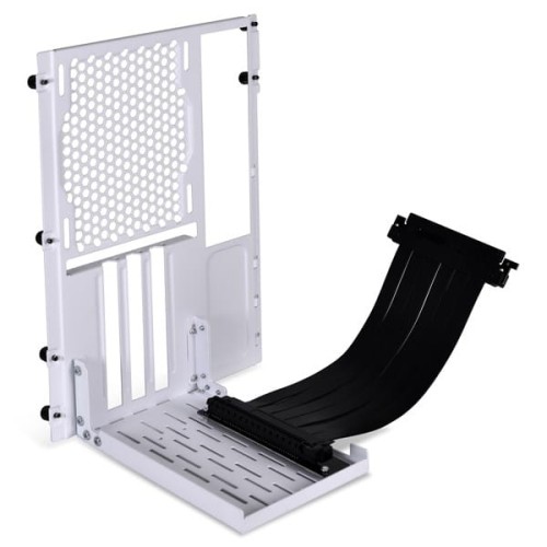 Lian Li O11DMINI-1W-4 Mini Riser Card + PCI-Slot-Blende - PCIe 4.0, 200mm, weiß - 1892910