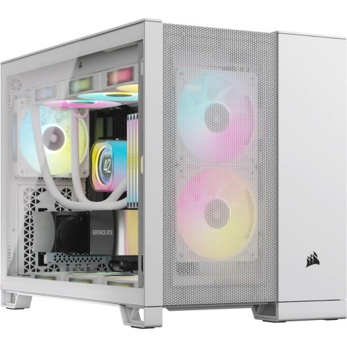 Obudowa Corsair 2500D Airflow Micro-ATX, szkło hartowane - biała - 1893500