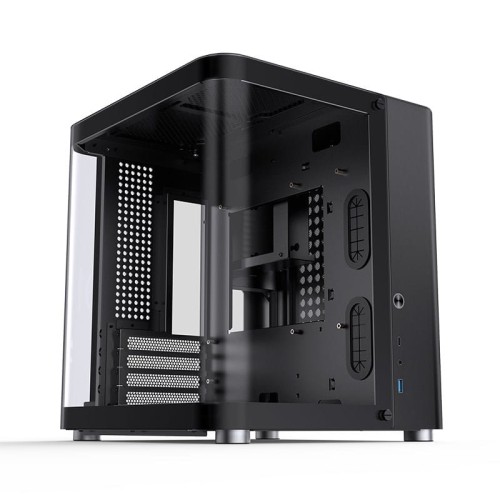 Obudowa Jonsbo TK-1 2.0 Micro-ATX, Szkło Hartowane - czarna - 1893234
