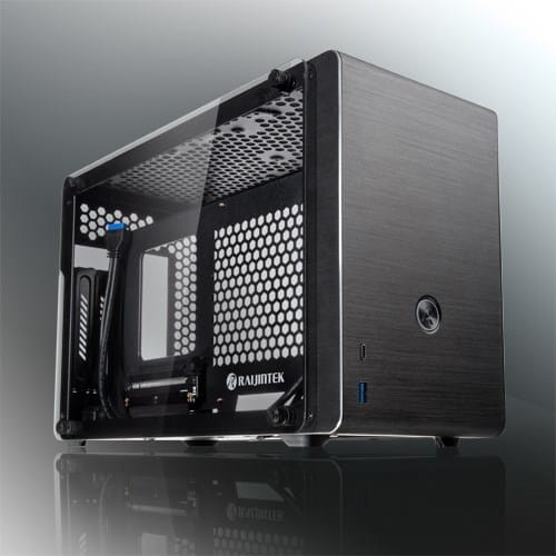 Raijintek Ophion Mini-ITX Case, Tempered Glass - Black - 1893456