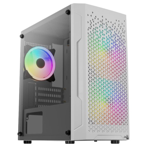 Aerocool Trinity Mini-Tower V3, Tempered Glass - weiß - 1893504